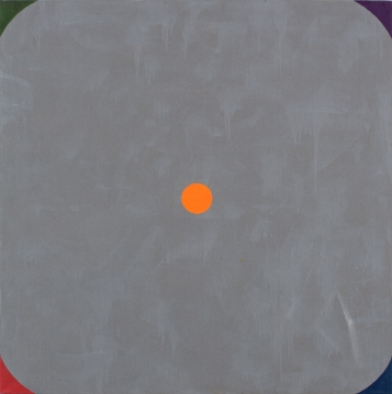 Refrén e,  2013, olej na plátně, 165 x 165 cm