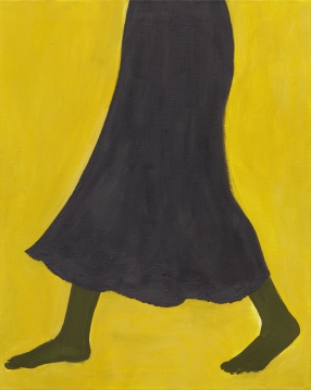 Odliv, 2018, tempera na plátně, 100 x 80 cm